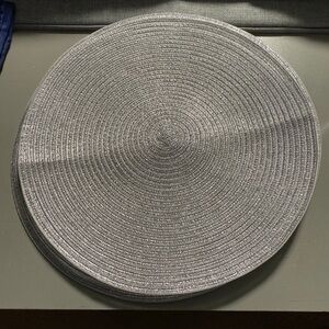 Silver Round Placemats